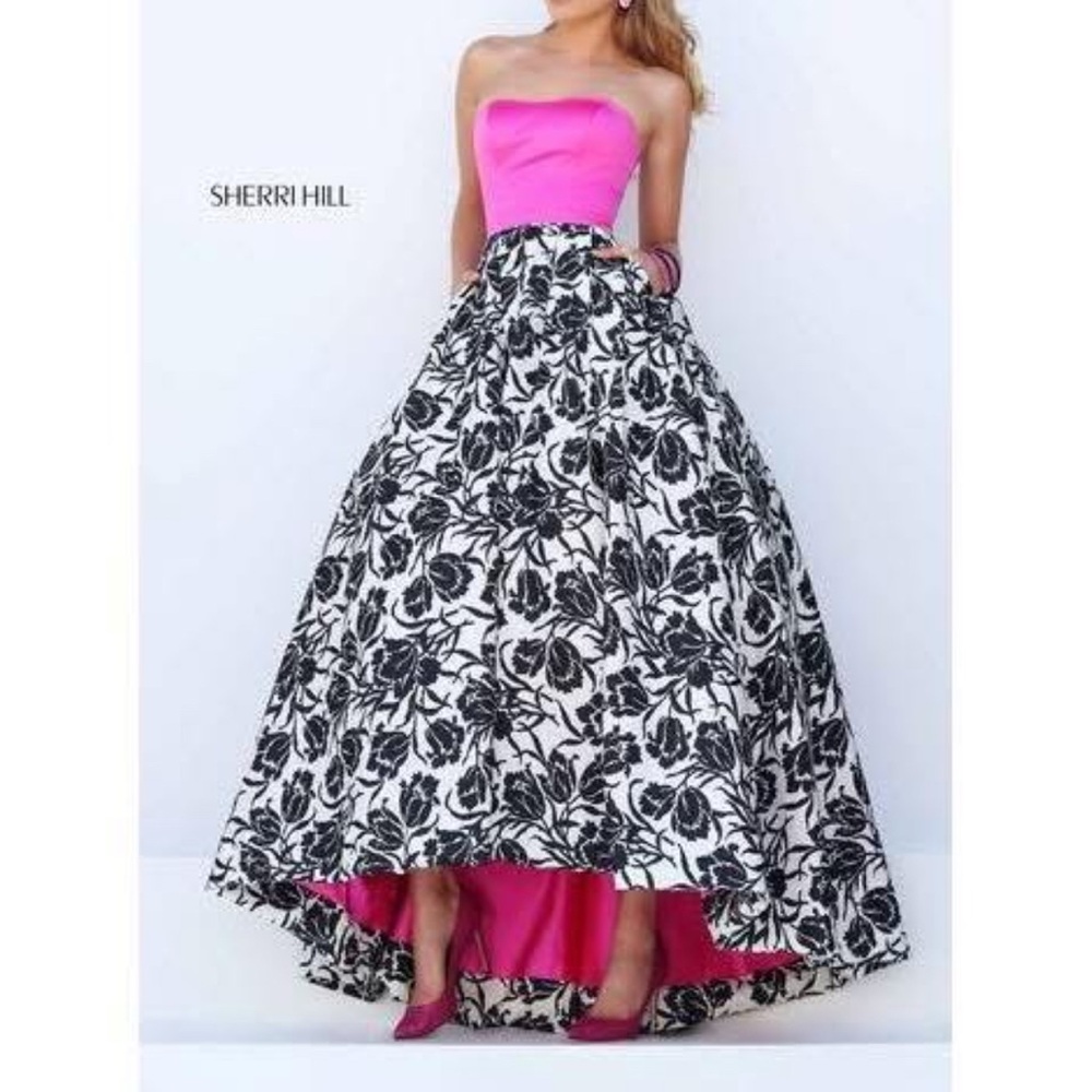 Sherri Hill Vibrant Pink Gown